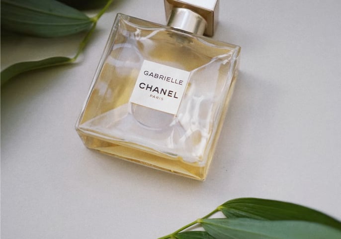 A chanel perfume bottle